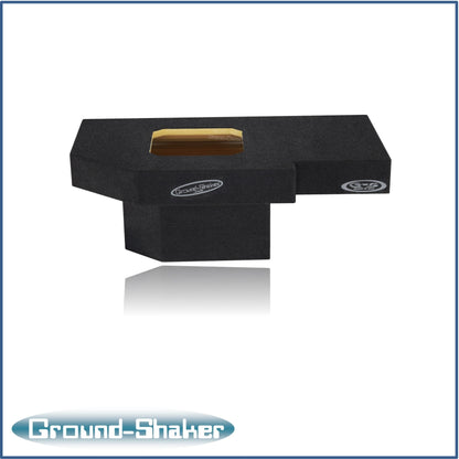 BLACK 8" SINGLE SEALED SOLOBARIC SUB BOX, FITS 02-18 DODGE RAM 1500 CREW-CAB & EXT-CAB